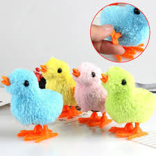 Easter Chick Wind Up Jumping Chicken Bunny Novelty Toys for Kids 4pc - Toy - Teddy Bear