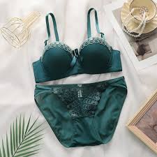 Khapsu Premium Quality Women's Lace pushup wired Bra Panty Set