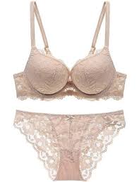 Women Underwire Bra and Panty Set Soft Cotton Cup Lingerie Set
