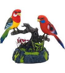 Sound Activated Singing and Chirping Simulated Electronic Bird